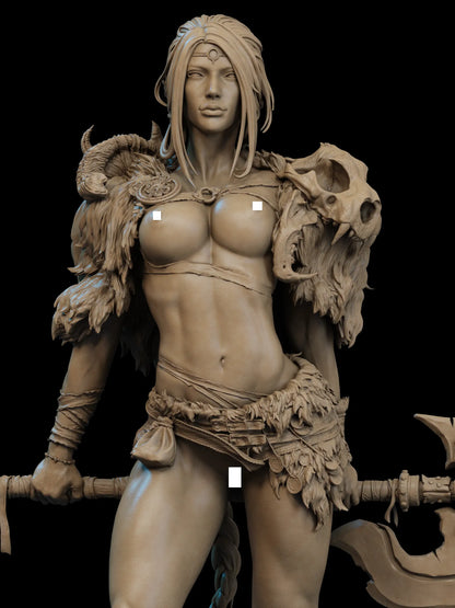 1:12 Barbarian Queen | Resin Garage Kit Figure Original Character | CA 3D Studios