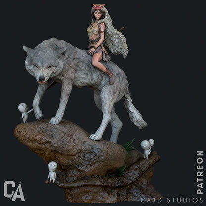 1:12 Wild Princess | 3D Printed Resin Garage Kit Figure | CA 3D Studios