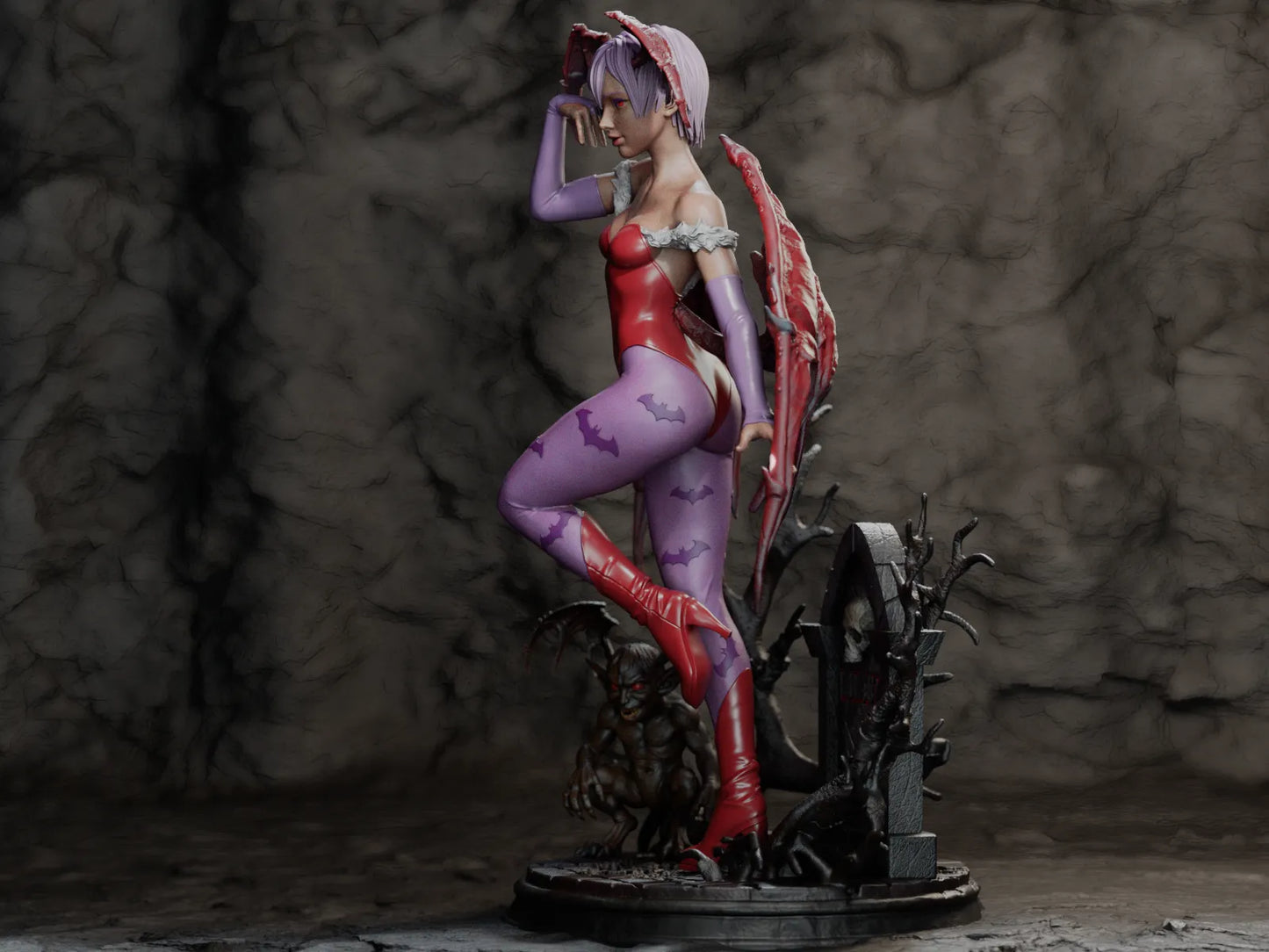 1:12 Playful Succubus | 3D Printed Resin Garage Kit Figure | CA 3D Studios