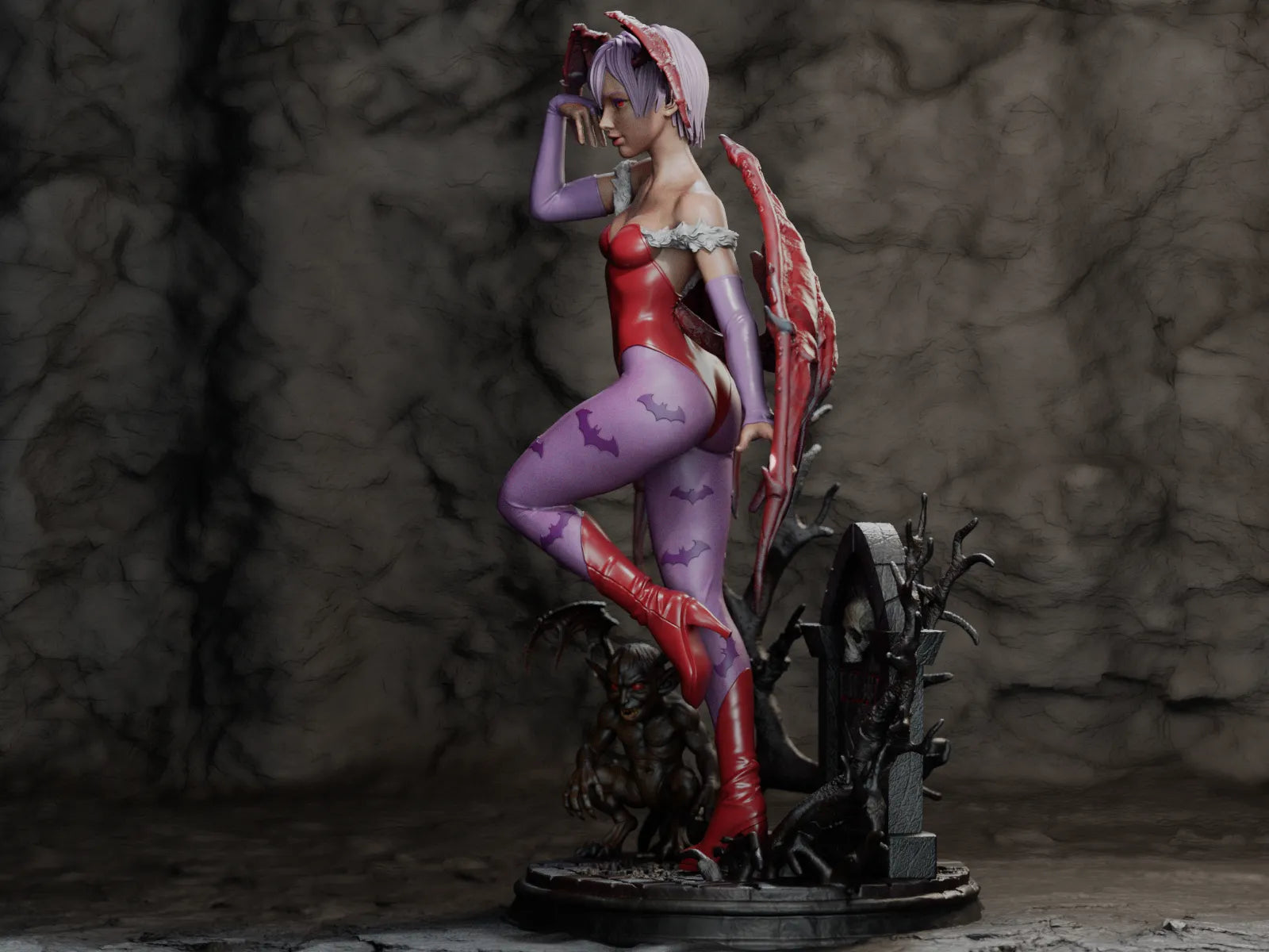 1:12 Playful Succubus | 3D Printed Resin Garage Kit Figure | CA 3D Studios