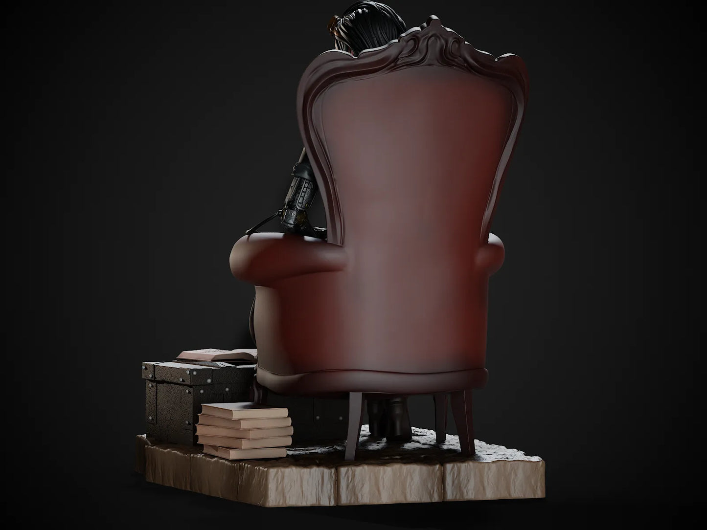 1:12 Steampunk Detective | 3D Printed Resin Garage Kit Figure | CA 3D Studios