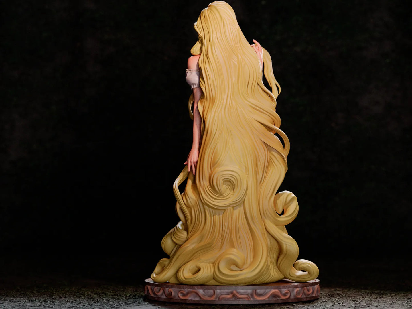 1:12 Rapunzel, Princess of the Tower | 3D Printed Resin Garage Kit Figure | CA 3D Studios