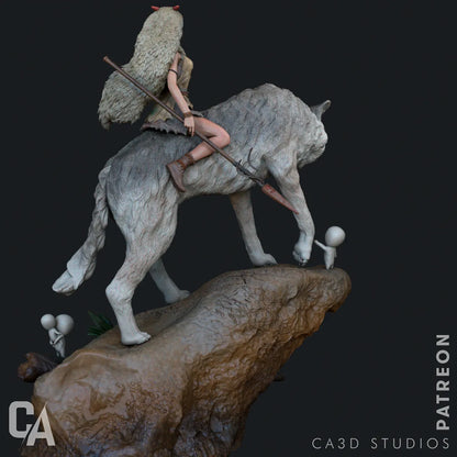 1:12 Wild Princess | 3D Printed Resin Garage Kit Figure | CA 3D Studios