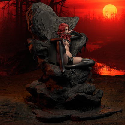 1:12 Infernal Red Queen | 3D Printed Resin Garage Kit Figure | CA 3D Studios