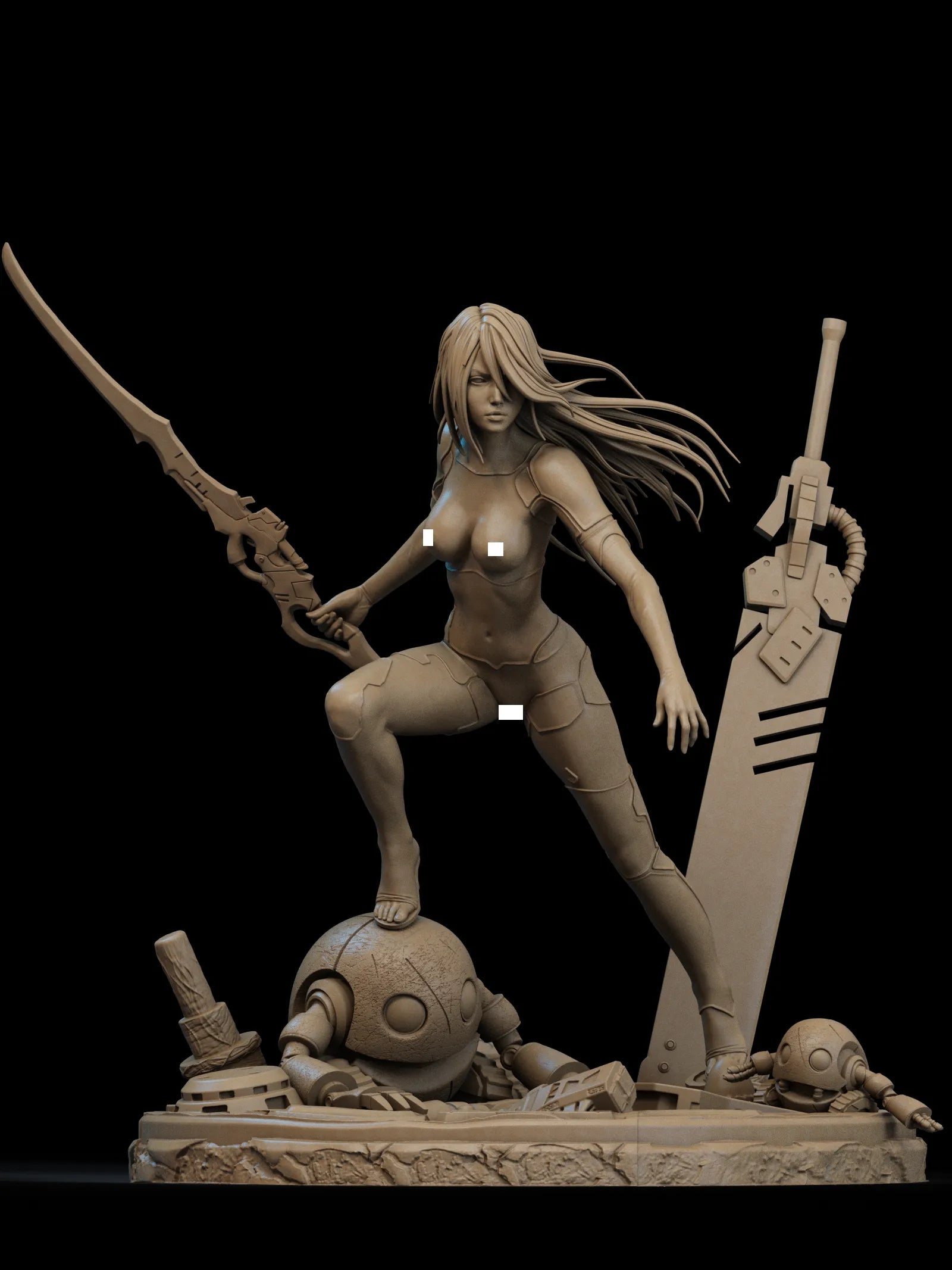 1:12 Fighting Andoroid | Resin Garage Kit Figure Game Fan Art | CA 3D Studios