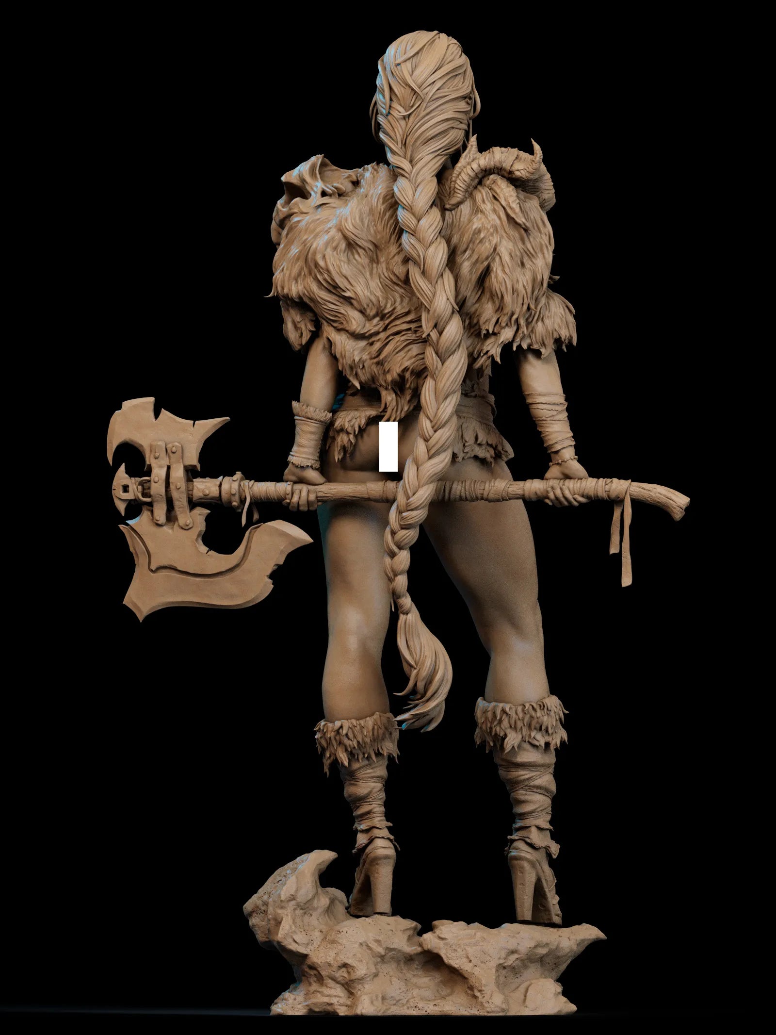1:12 Barbarian Queen | Resin Garage Kit Figure Original Character | CA 3D Studios