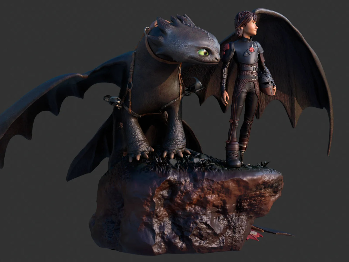 1:12 Dragon Rider Companion | 3D Printed Resin Garage Kit Figure | CA 3D Studios