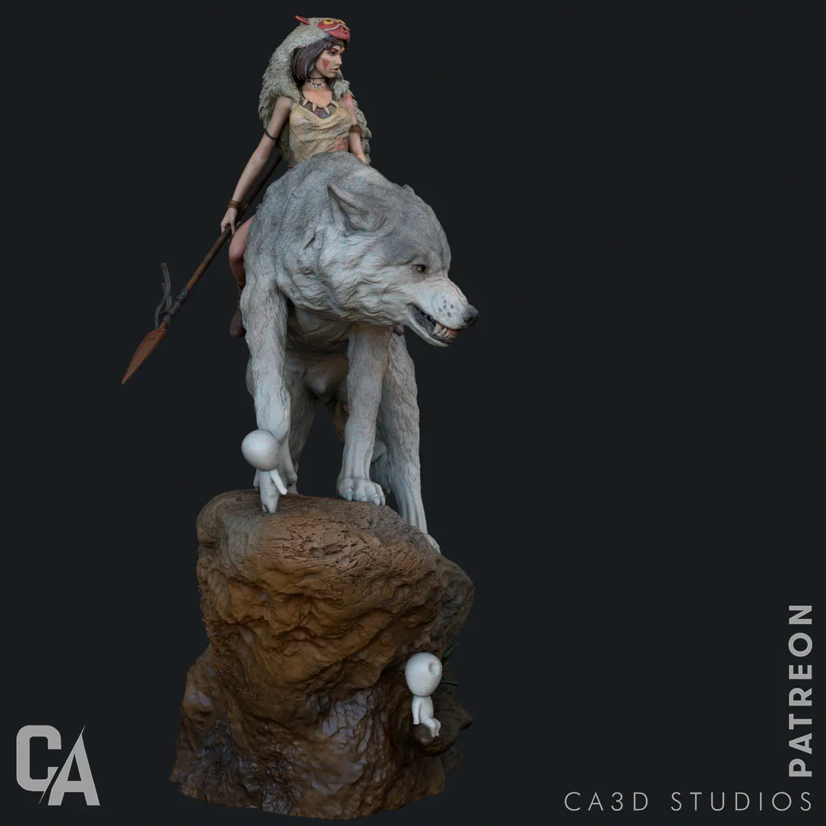 1:12 Wild Princess | 3D Printed Resin Garage Kit Figure | CA 3D Studios