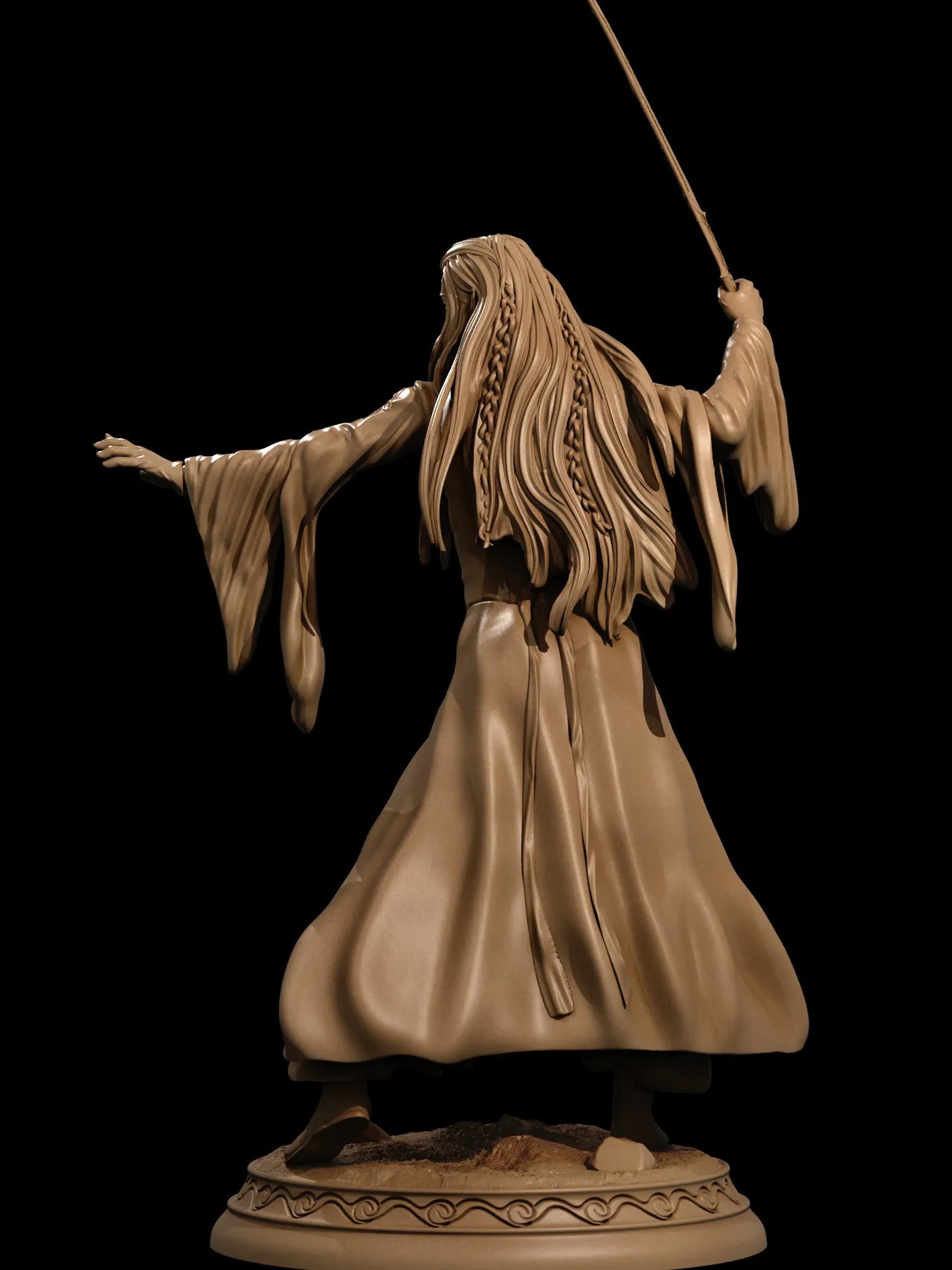 1:12 Elven Swordswoman | 3D Printed Resin Garage Kit Figure | CA 3D Studios