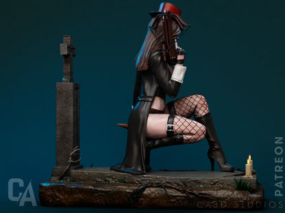 1:12 Vampire Huntress | 3D Printed Resin Garage Kit Figure | CA 3D Studios