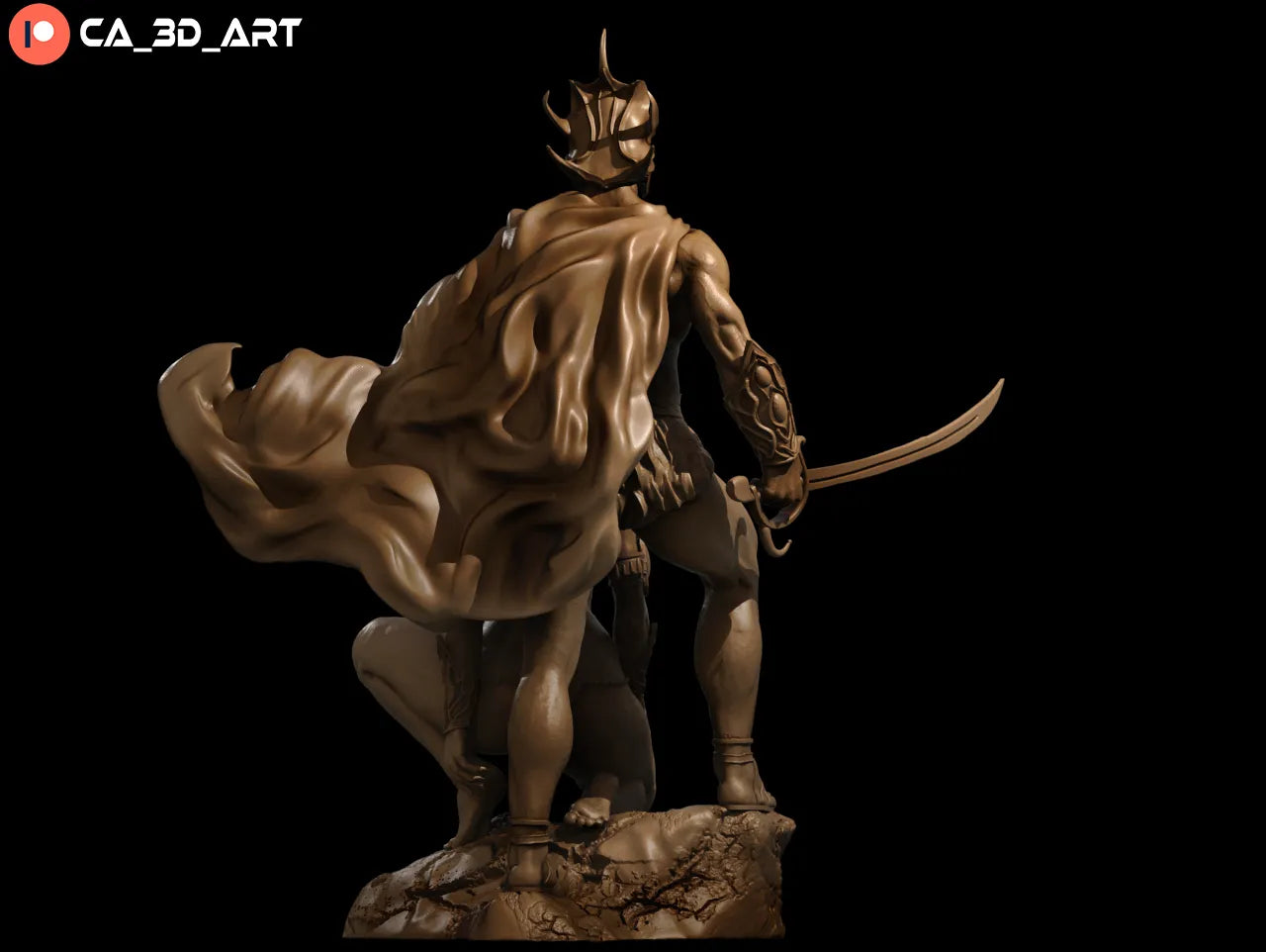 1:12 Fighting Man of Mars | Resin Garage Kit Figure Fan Art | CA 3D Studios