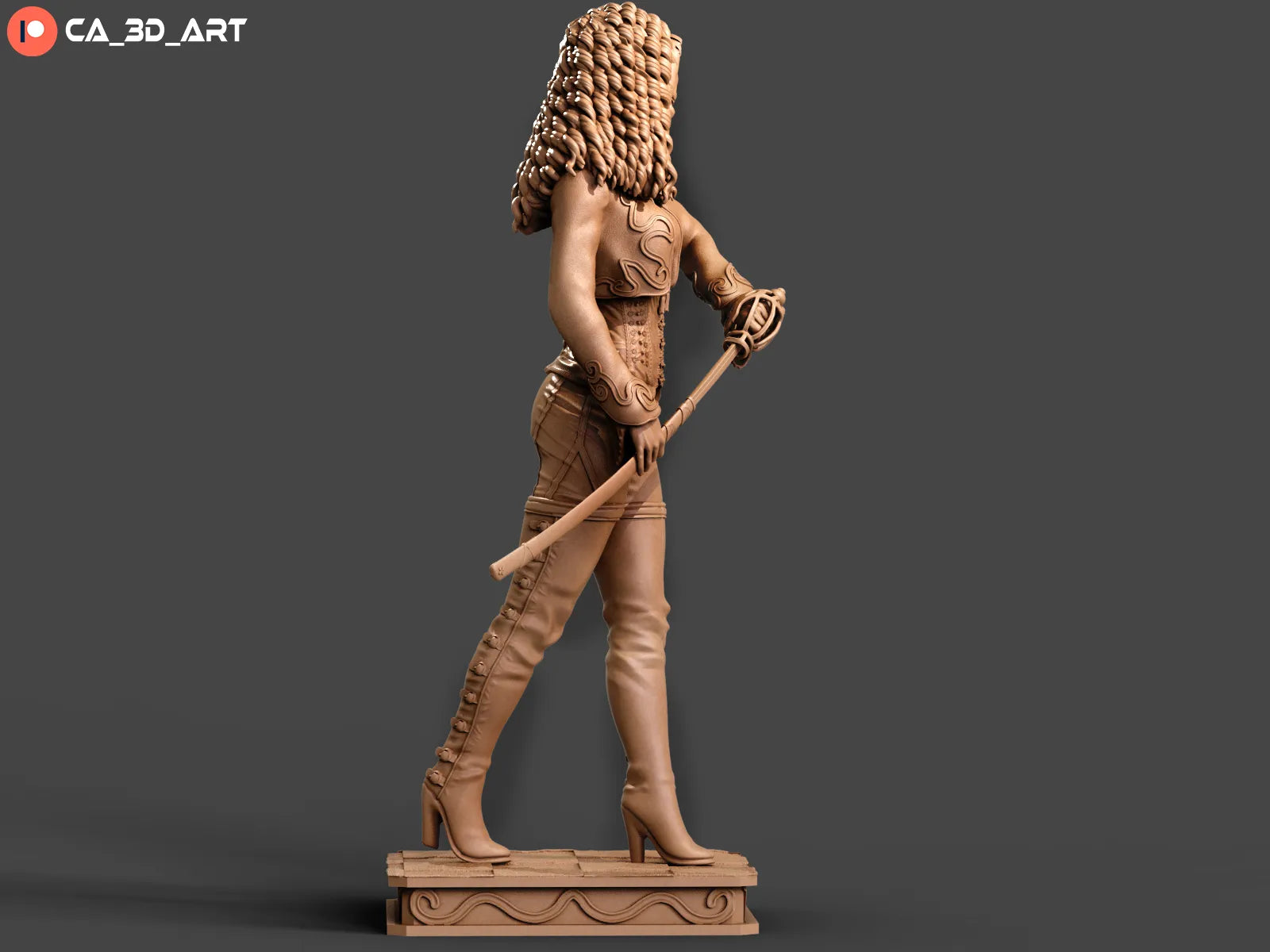 1:12 Monster Hunter | 3D Printed Resin Garage Kit Figure | CA 3D Studios