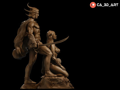 1:12 Fighting Man of Mars | Resin Garage Kit Figure Fan Art | CA 3D Studios