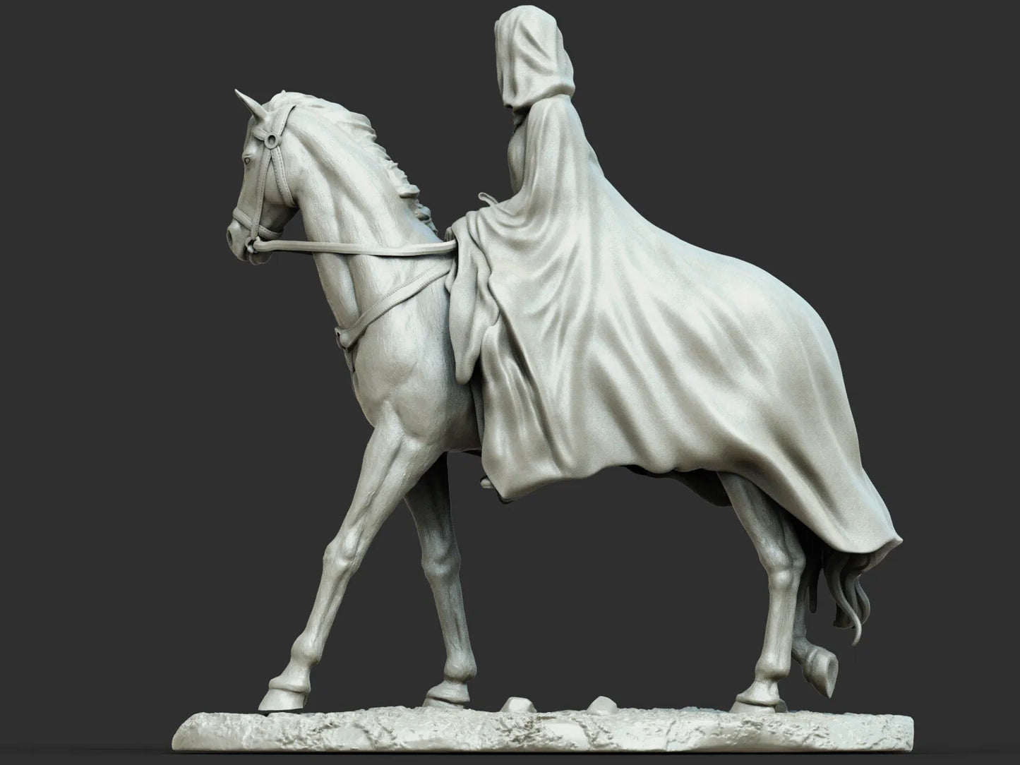 1:12 Elven Rider | 3D Printed Resin Garage Kit Figure | CA 3D Studios
