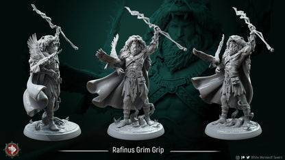 Rafinus Ursa Grim Grip, Druid Wild Shape Bear | Gaming or Display Miniature | White Werewolf Tavern
