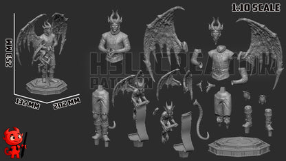 1:12 Infernal Aristocrat | Resin Garage Kit Figure Game Fan Art | h3LL creator