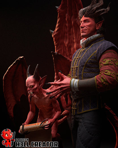 1:12 Infernal Aristocrat | Resin Garage Kit Figure Game Fan Art | h3LL creator