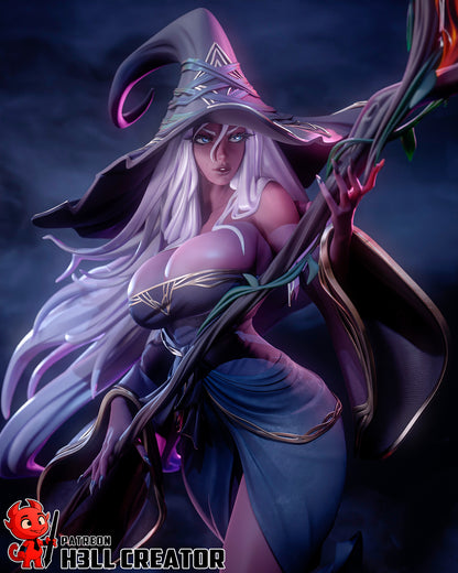 1:12 Reclusive Caster | Resin Garage Kit Figure Game Fan Art | h3LL creator