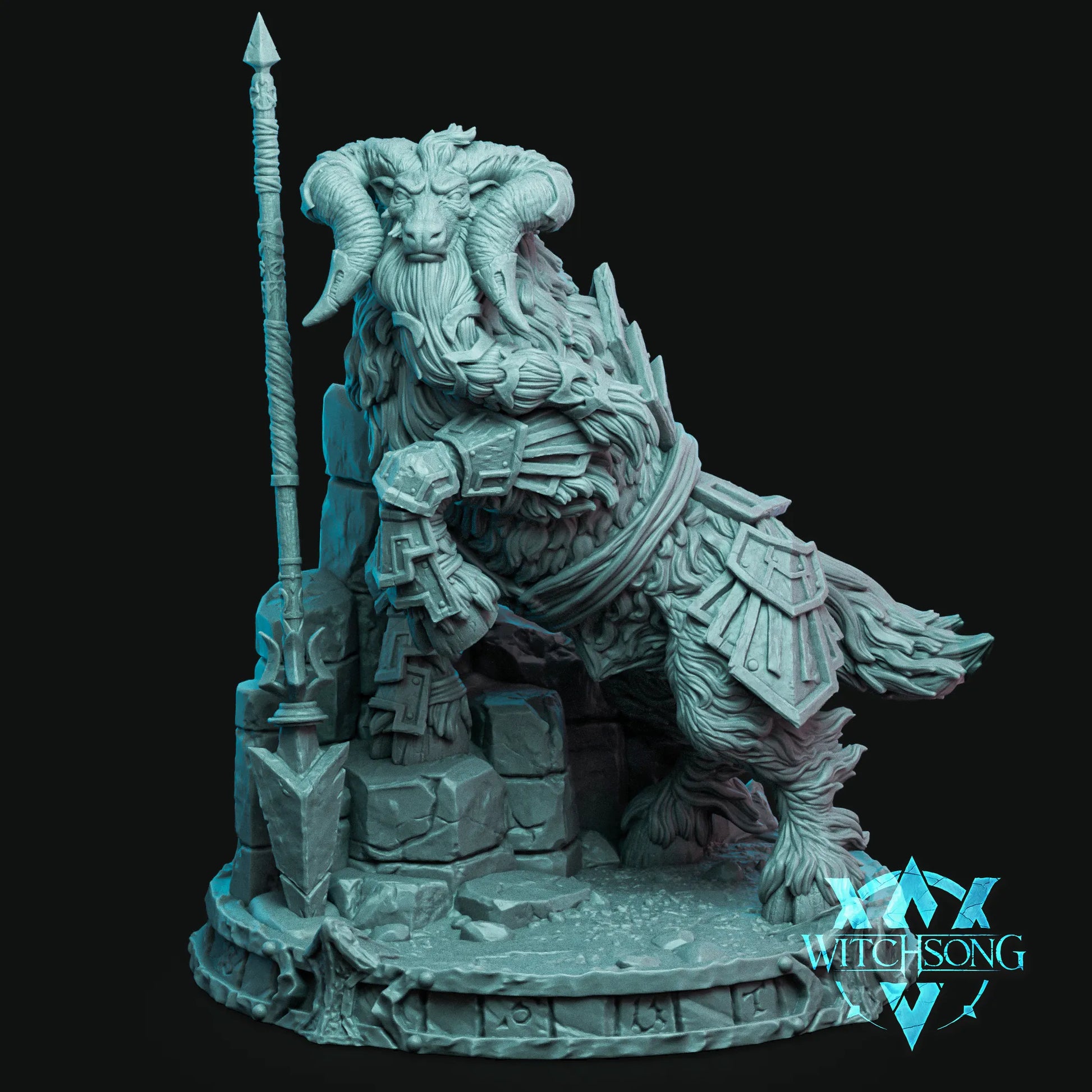 Kahrtrop, Defender of the North | Mini or Bust | Monster Miniature Statue | Witchsong Miniatures