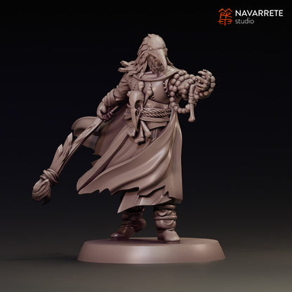 Render of Draechtor, Hand of the Spectral King miniature from Tattles Told 3D, featuring a detailed spectral-themed tabletop gaming figure.