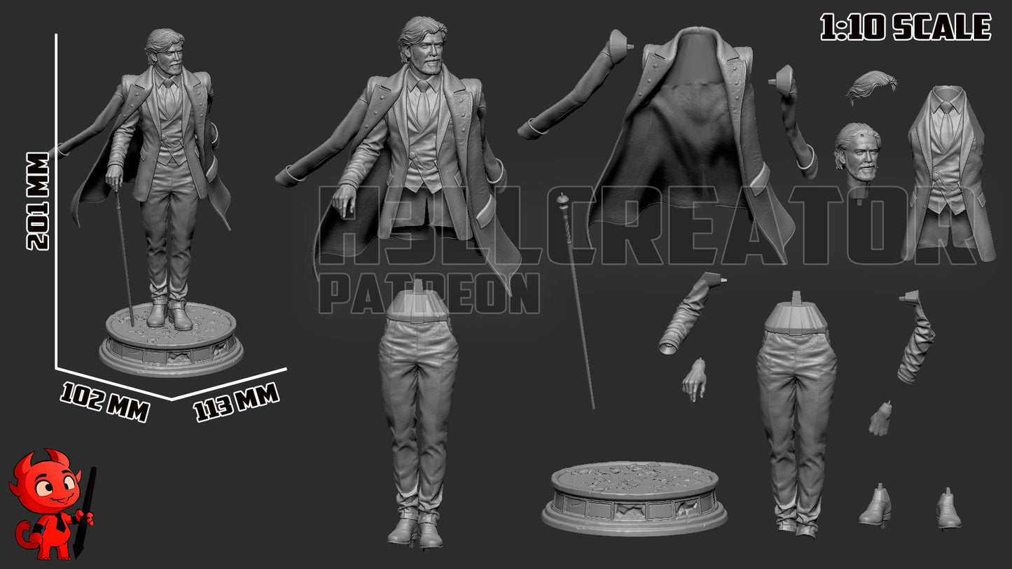 1:12 Gentleman in the Unraveling Dream | Resin Garage Kit Figure Game Fan Art | h3LL creator