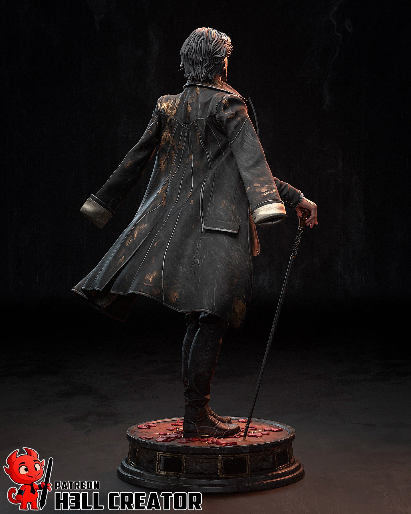 1:12 Gentleman in the Unraveling Dream | Resin Garage Kit Figure Game Fan Art | h3LL creator