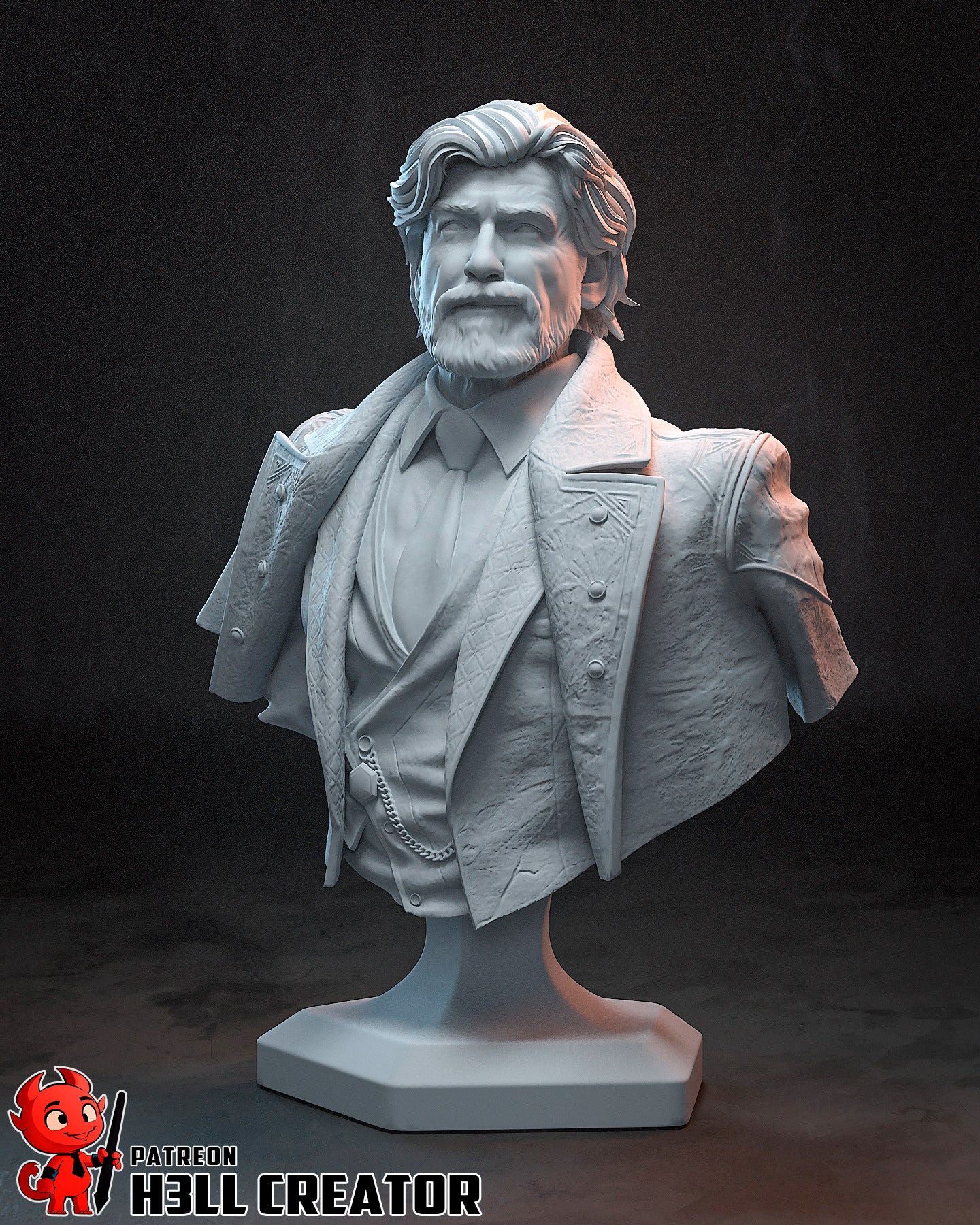1:12 Gentleman in the Unraveling Dream | Resin Garage Kit Figure Game Fan Art | h3LL creator