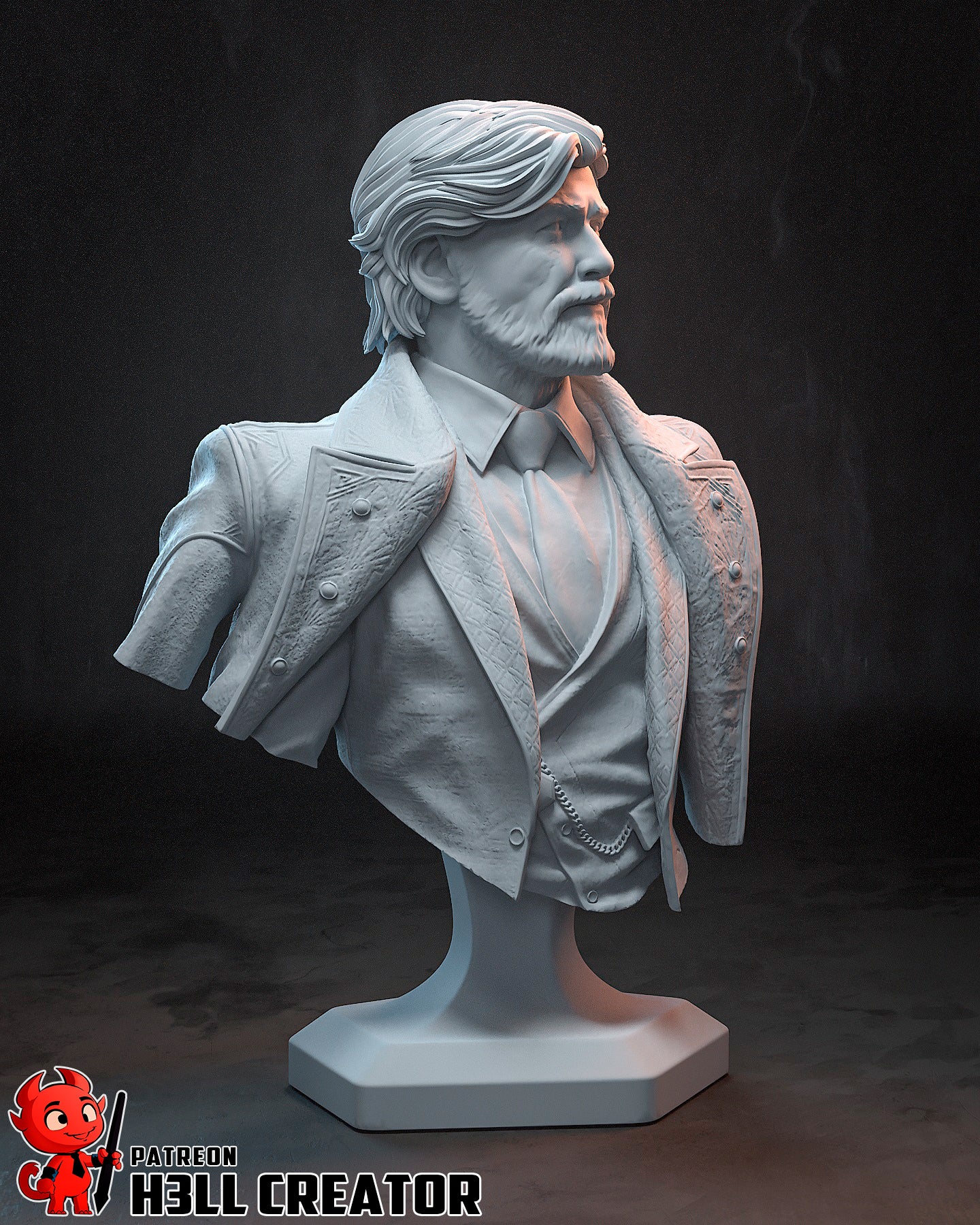 1:12 Gentleman in the Unraveling Dream | Resin Garage Kit Figure Game Fan Art | h3LL creator