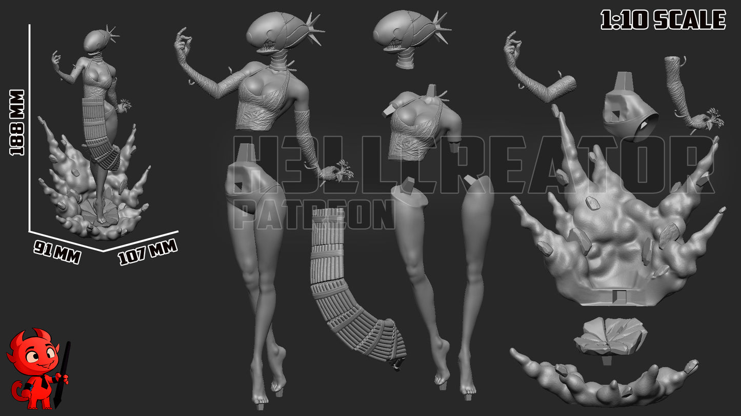 1:10 Explosive Assassin | Resin Garage Kit Figure Game Fan Art | h3LL creator