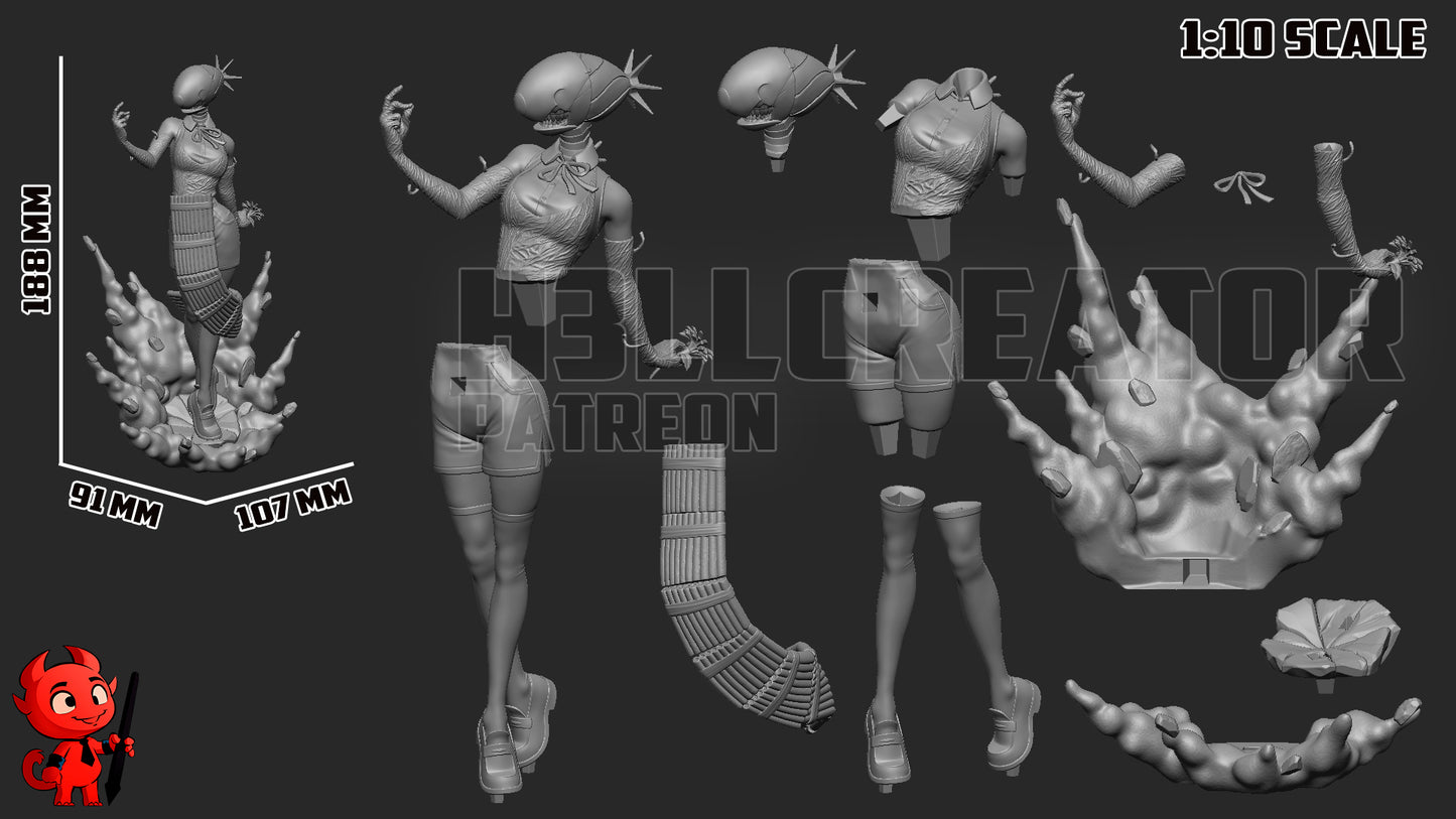 1:10 Explosive Assassin | Resin Garage Kit Figure Game Fan Art | h3LL creator