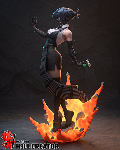 1:10 Explosive Assassin | Resin Garage Kit Figure Game Fan Art | h3LL creator