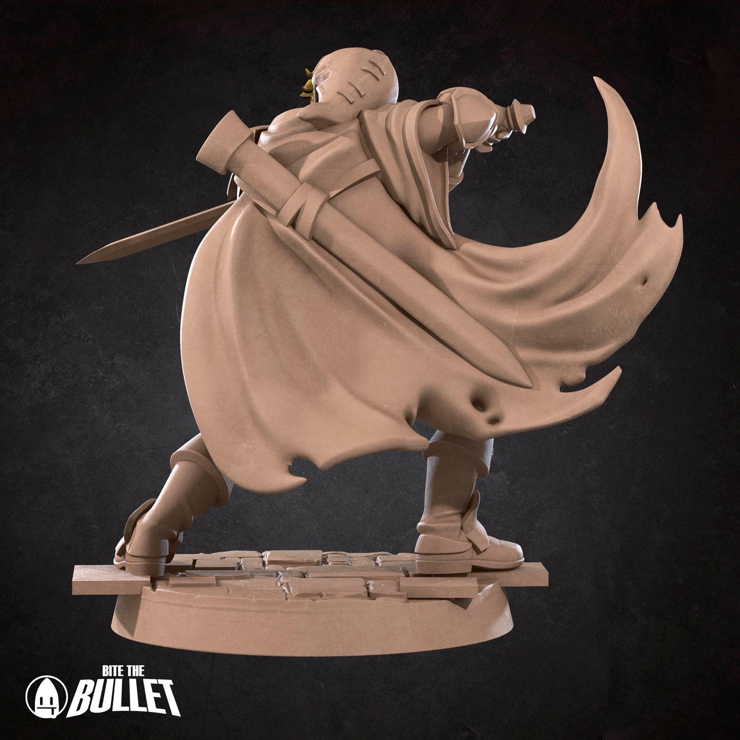 Rinku D&D TTRPG miniature by Tattles Told 3D, featuring a detailed character figure with a dynamic pose and intricate design.