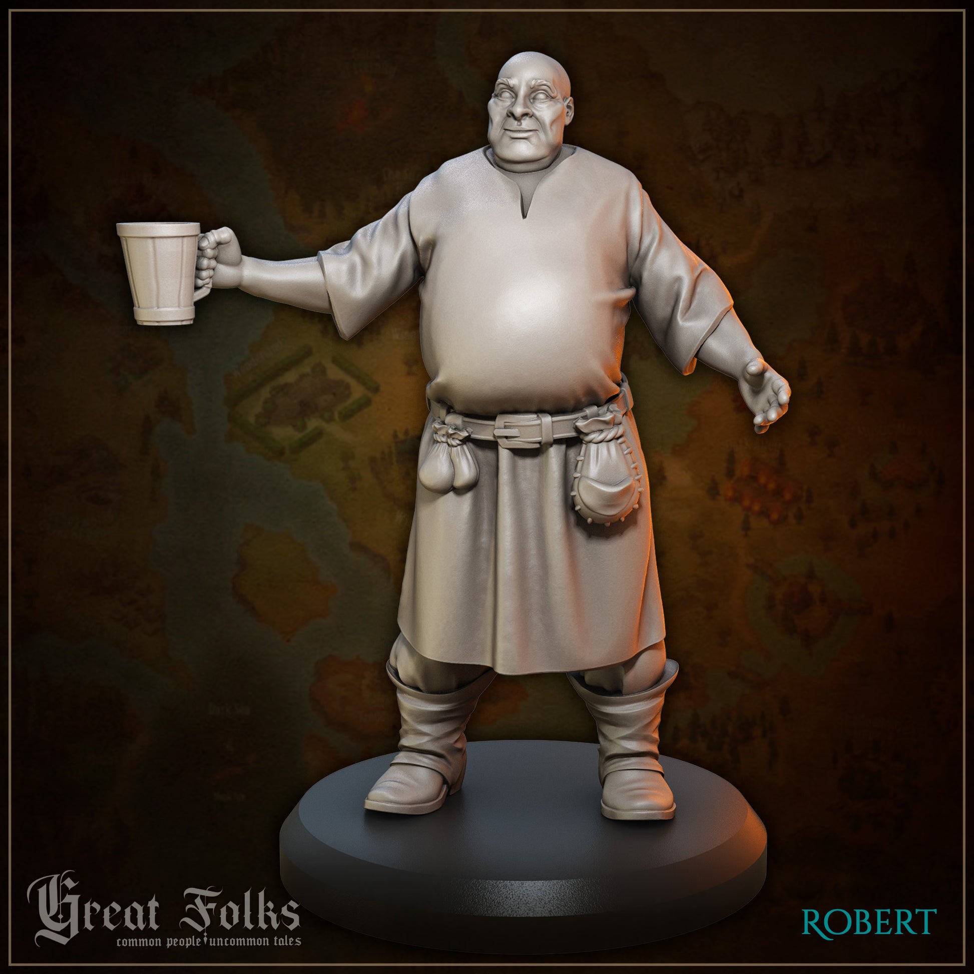 Great Folks Townsfolk, Part 2 | NPCs, Villagers, Children | Tabletop Gaming Miniatures Collection | Great Grimoire