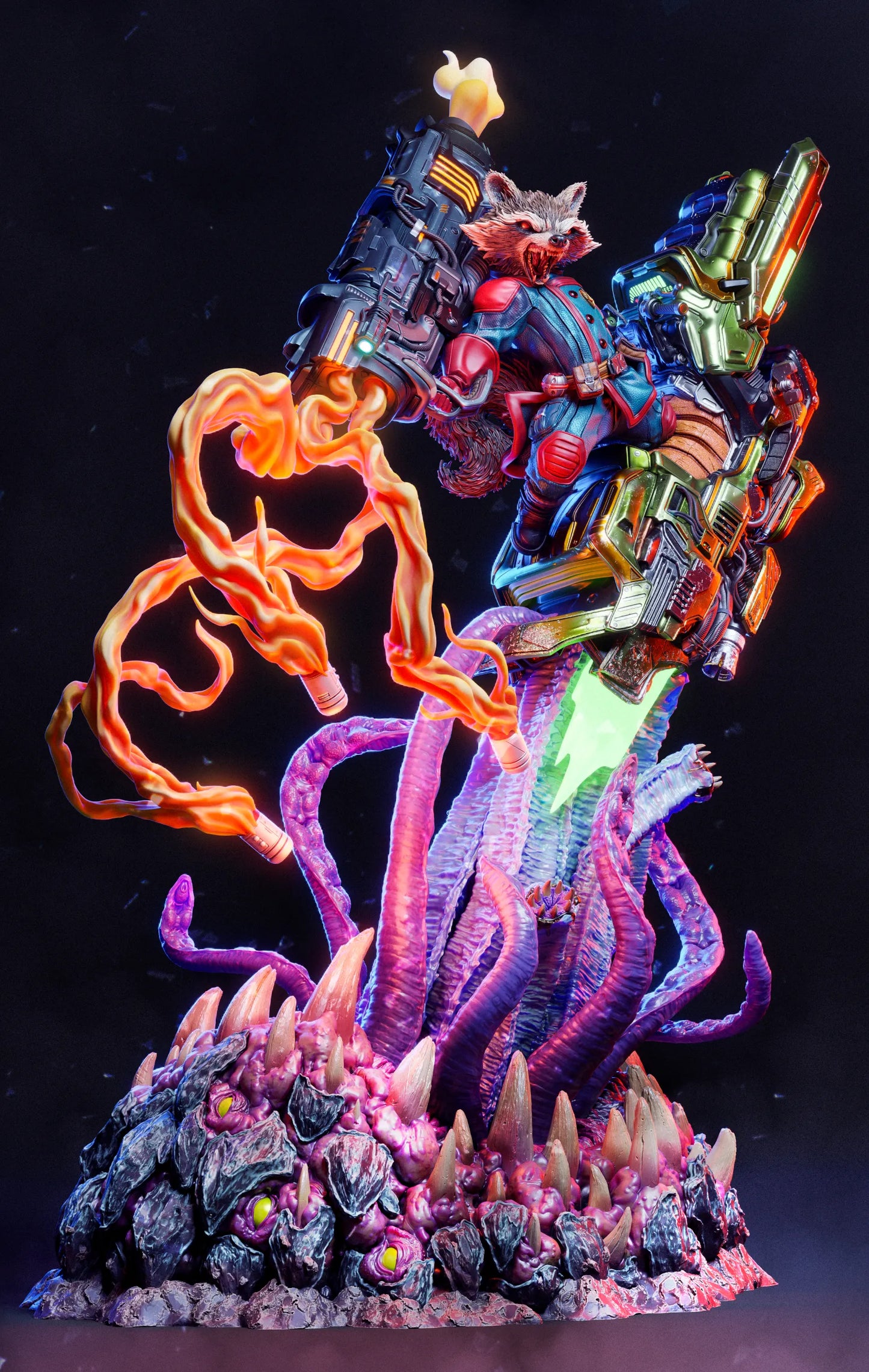 1:12 Trigger-Happy Galactic Mercenary | 3D Printed Resin Garage Kit Figure | CA 3D Studios - Tattles Told 3D