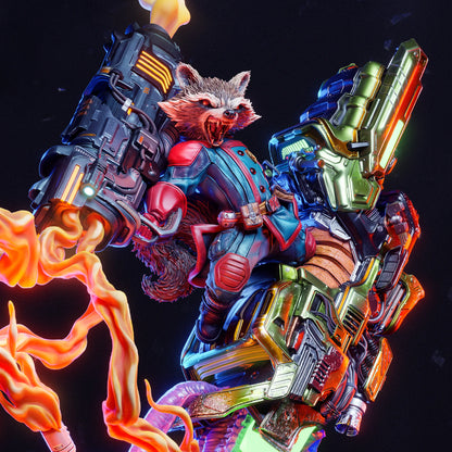 1:12 Trigger-Happy Galactic Mercenary | 3D Printed Resin Garage Kit Figure | CA 3D Studios - Tattles Told 3D