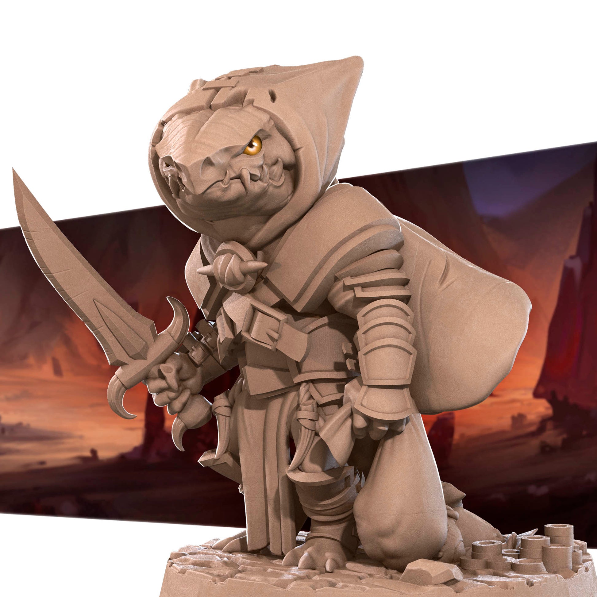 Kobold Rogue v2 | D&D TTRPG Miniature | Bite the Bullet