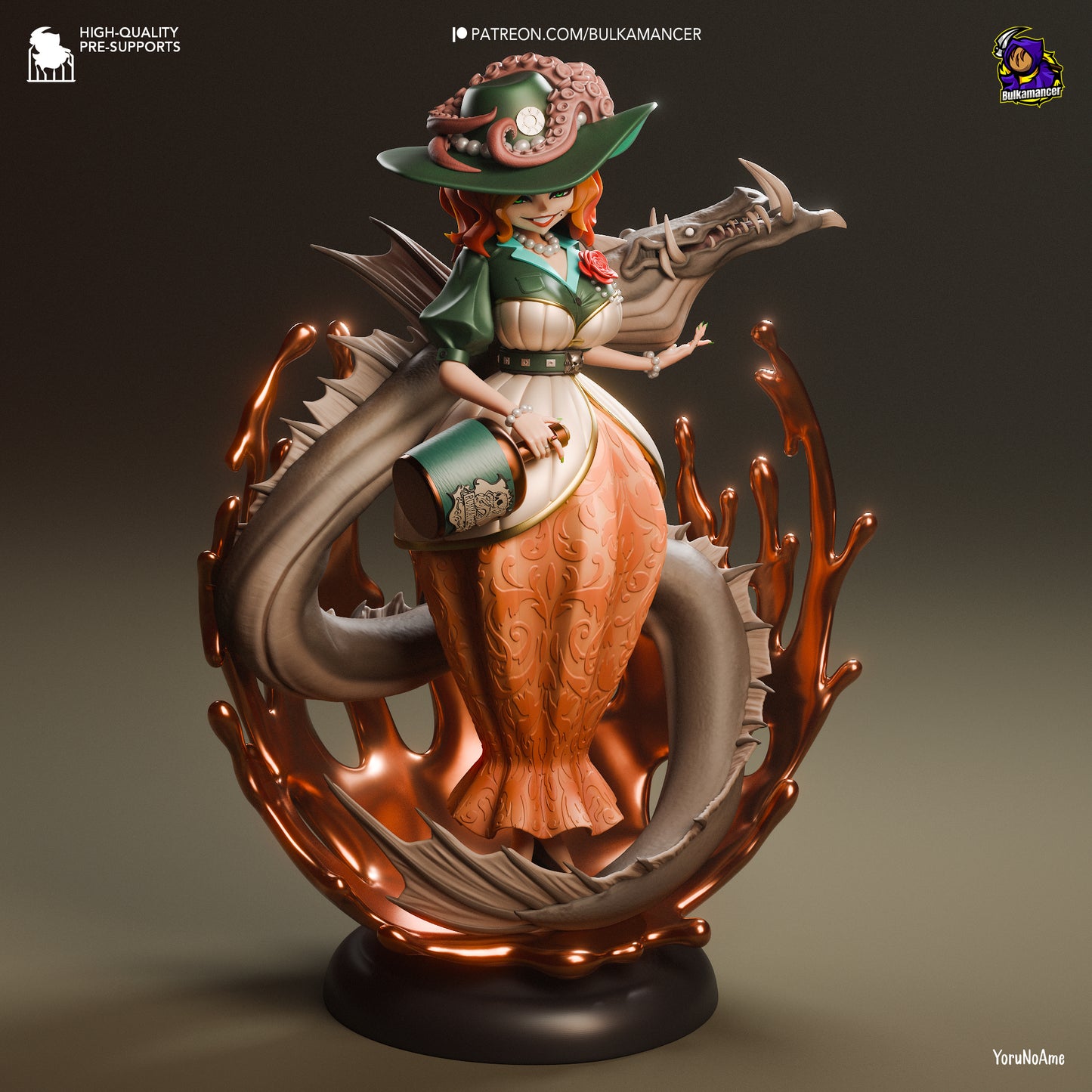 Rum Baba | Resin Garage Kit Figure Game Fan Art | Bulkamancer Sculpts