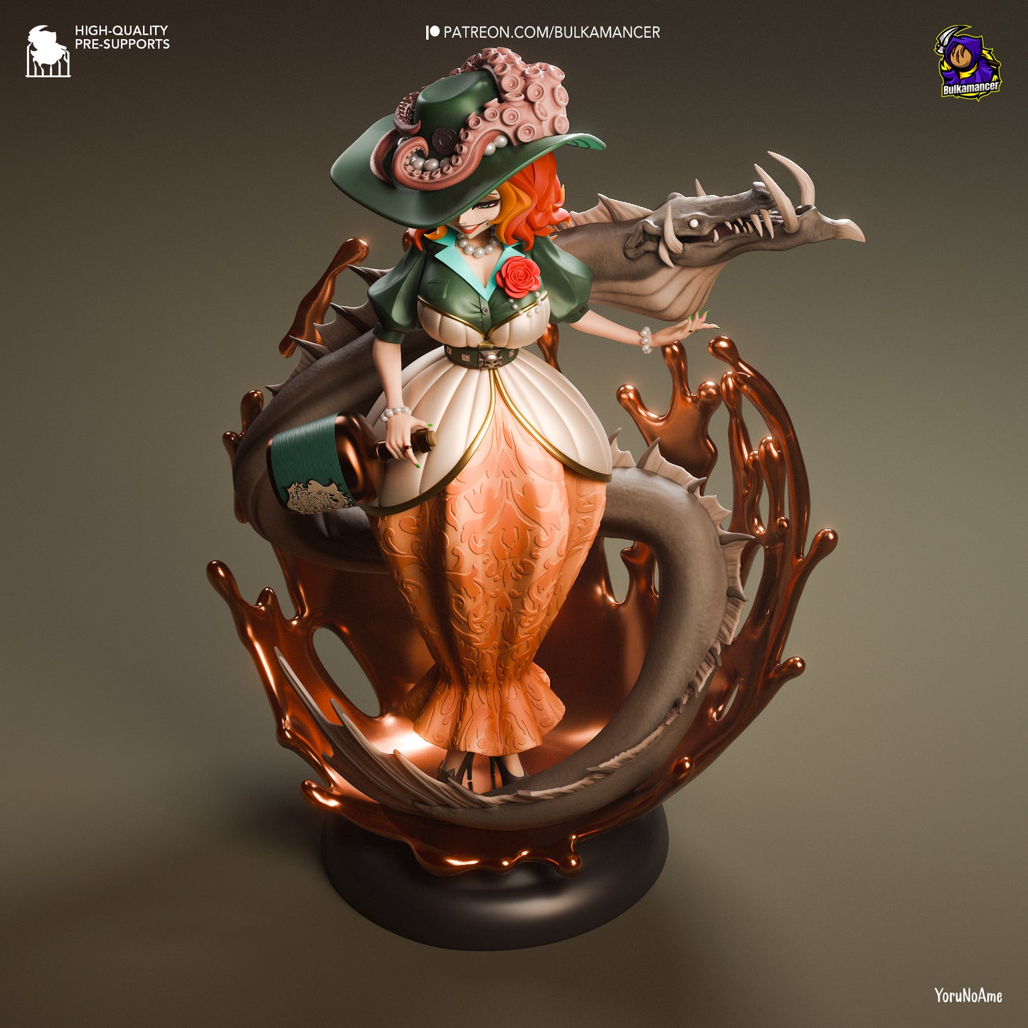 Rum Baba | Resin Garage Kit Figure Game Fan Art | Bulkamancer Sculpts