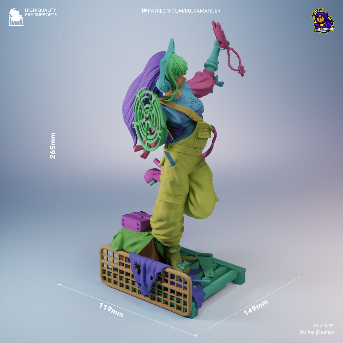 Ingeniero de escuadrón aerotransportado | Figura de kit de resina para garaje | Bulkamancer Sculpts