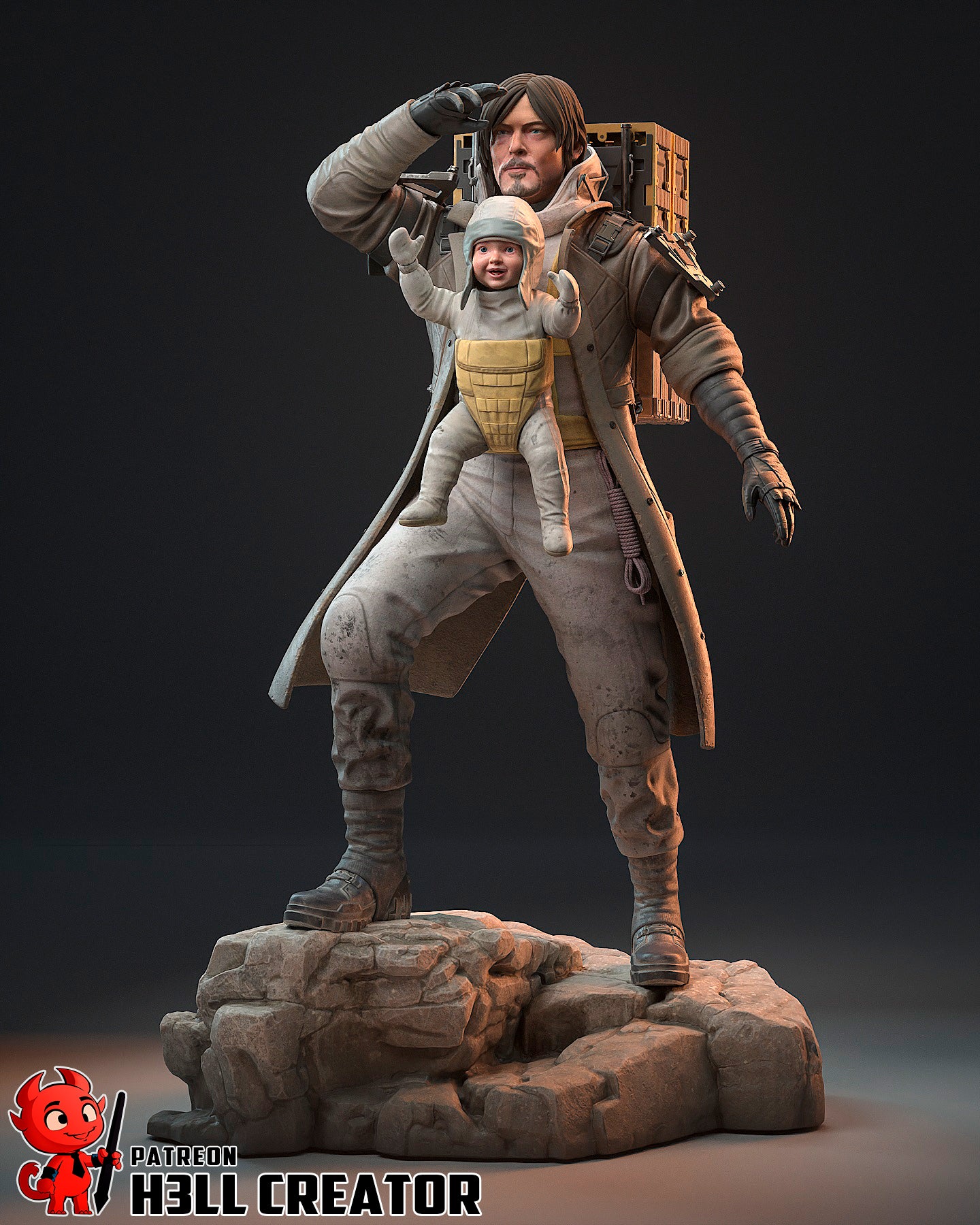 1:12 Carrying Tomorrow | Resin Garage Kit Figure Game Fan Art | h3LL creator