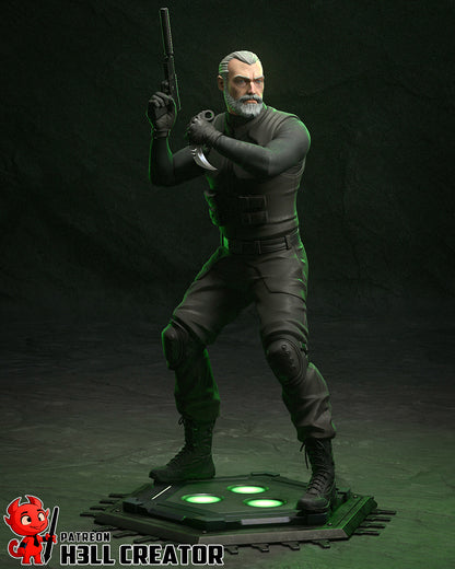 1:10 Stealth Operative | Resin Garage Kit Figure Game Fan Art | h3LL creator