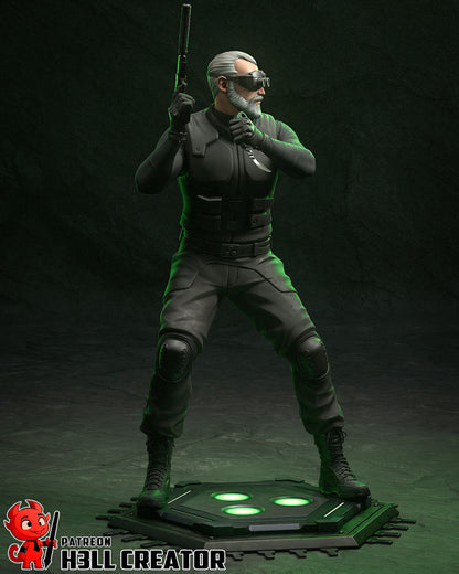1:10 Stealth Operative | Resin Garage Kit Figure Game Fan Art | h3LL creator