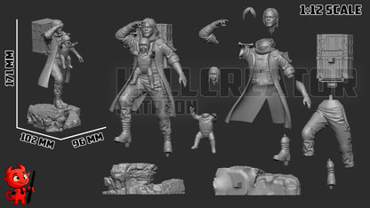 1:12 Carrying Tomorrow | Resin Garage Kit Figure Game Fan Art | h3LL creator