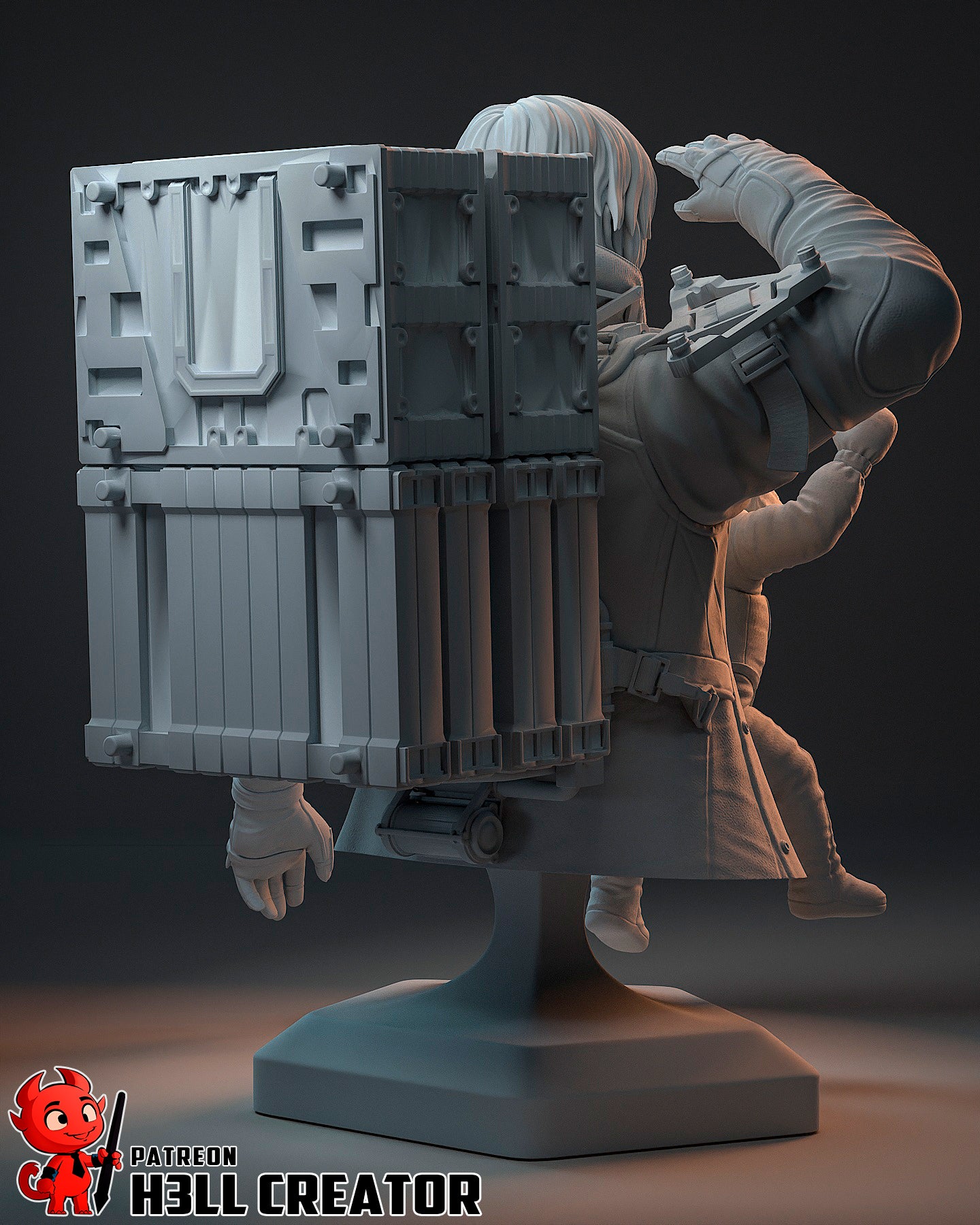 1:12 Carrying Tomorrow | Resin Garage Kit Figure Game Fan Art | h3LL creator