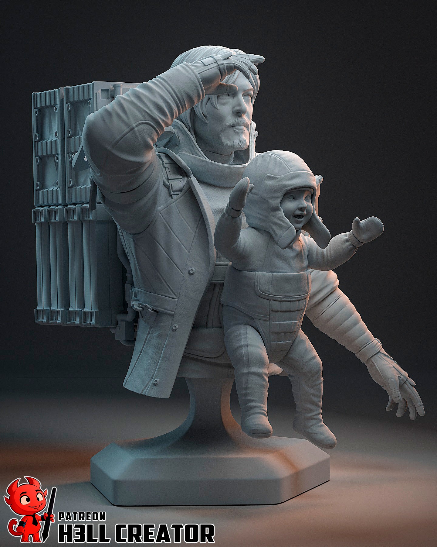 1:12 Carrying Tomorrow | Resin Garage Kit Figure Game Fan Art | h3LL creator