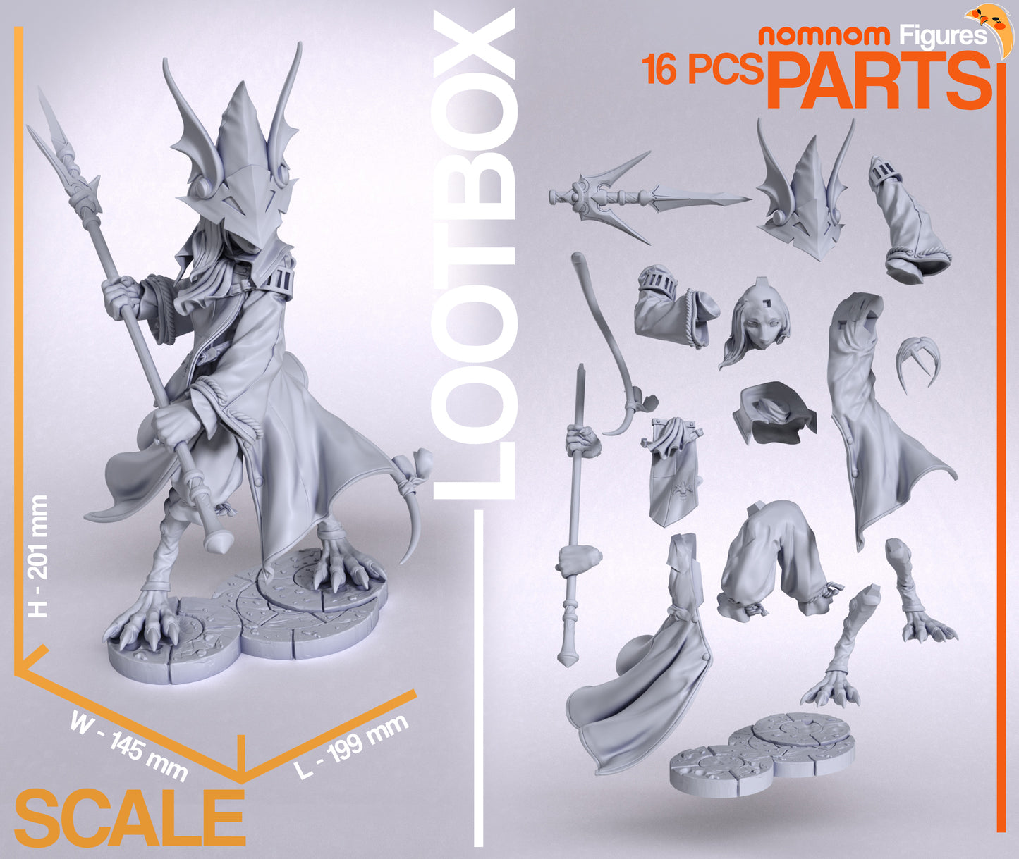 Skyward Spear | Resin Garage Kit Figure Game Fan Art | Nomnom Figures