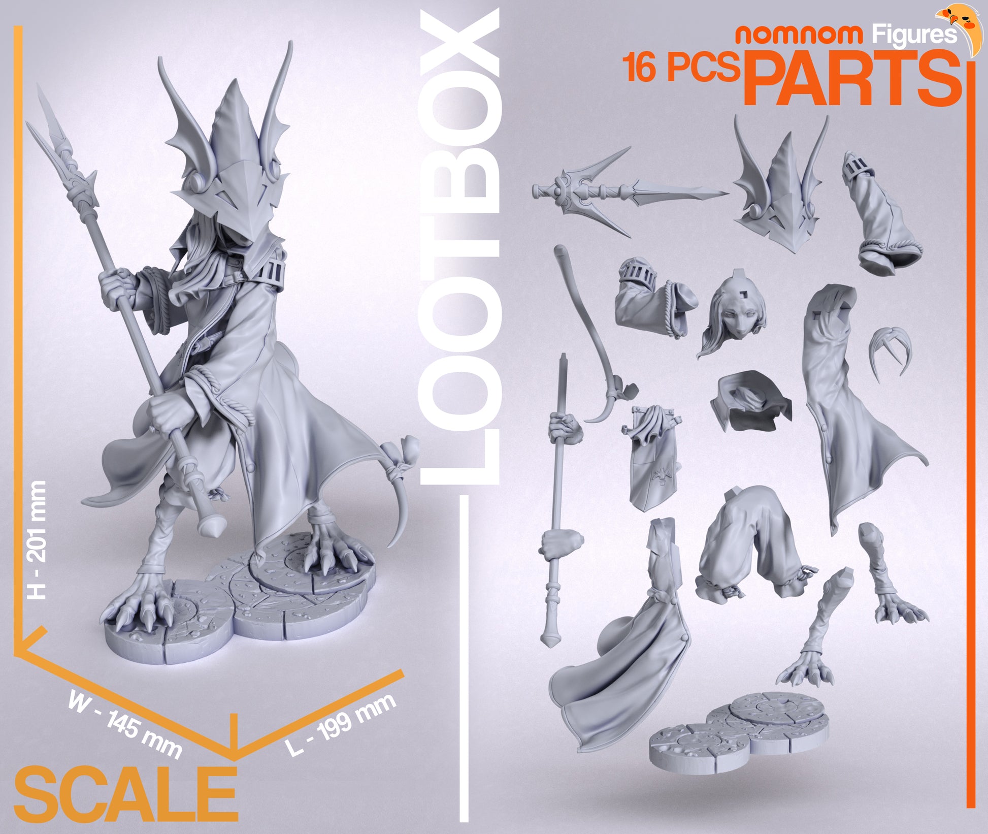 Skyward Spear | Resin Garage Kit Figure Game Fan Art | Nomnom Figures