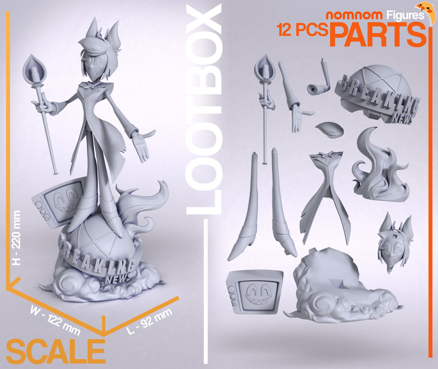 1:10 Hellfire Host | Resin Garage Kit Figure Game Fan Art | Nomnom Figures