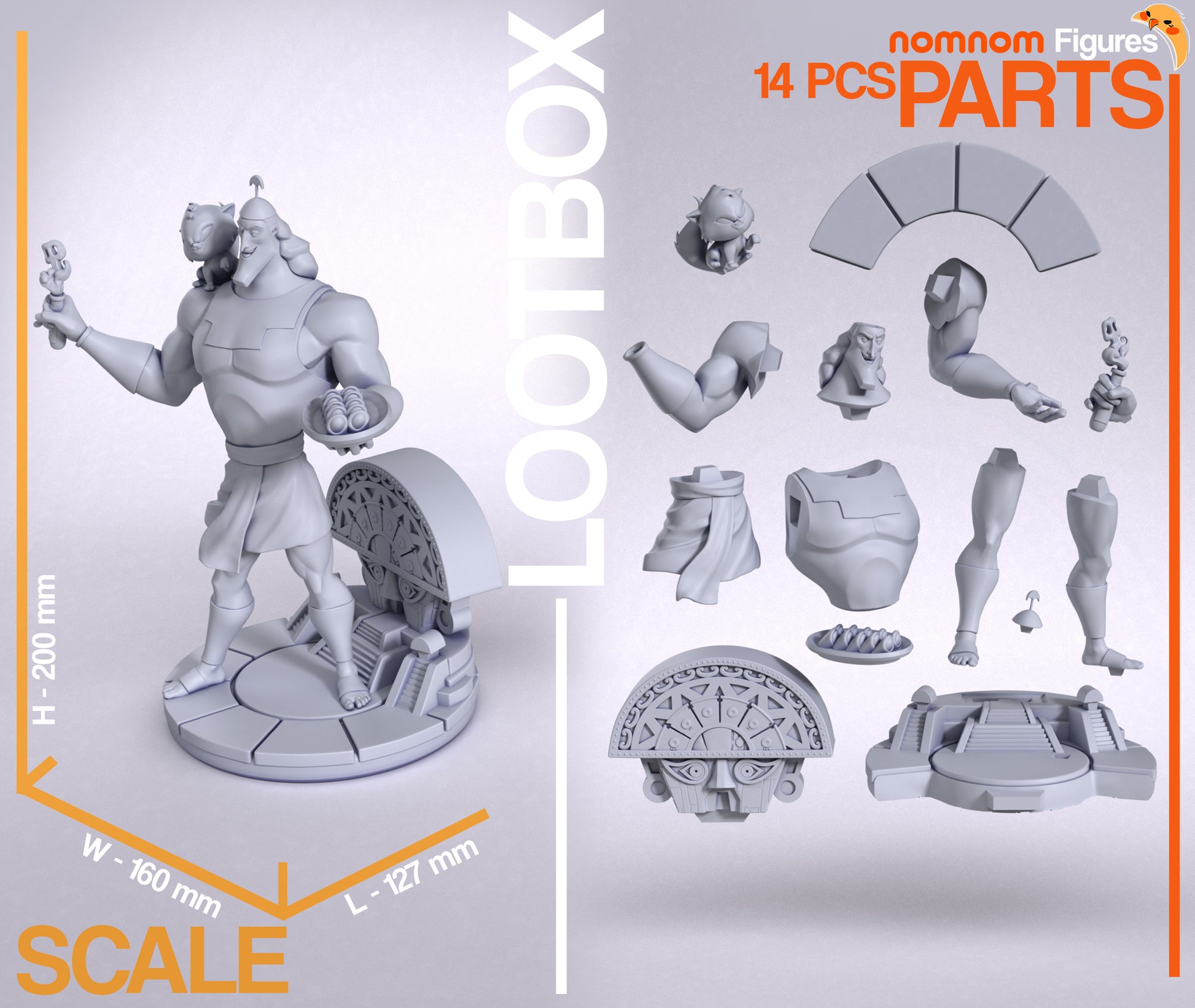 1:10 Friendly Strongman | Resin Garage Kit Figure Fan Art | Nomnom Figures