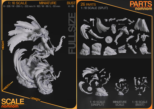 1:10 Emerald Sentinel | Resin Garage Kit Figure Fan Art | Nomnom Figures